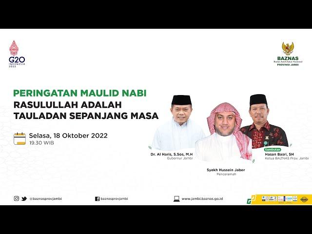 PERINGATAN MAULID NABI BERSAMA SYEKH HUSSEIN JABER