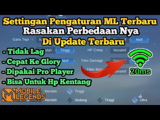 Mobile Legends settings are like Pro Player and don't have the latest lag