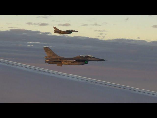 Taiwan deploys F-16 fighter jets to escort President Lai’s plane | VOA News