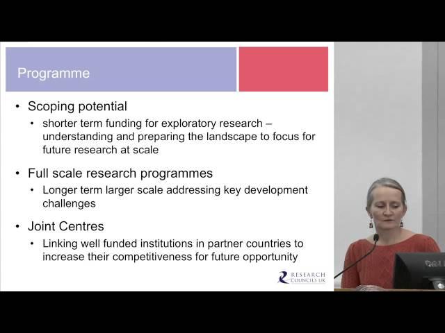 Delivery Partner: Research Councils UK (Sophie Laurie)