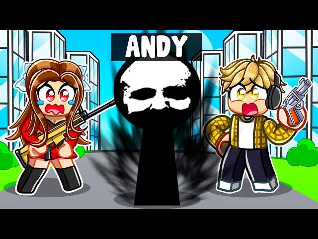 Andy Turns Into DARK SPRUNKI In Roblox RIVALS!