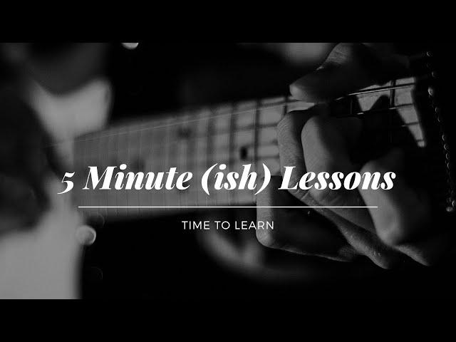 5 Minute Lessons - A minor Pentatonic Position 1