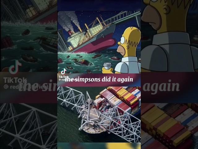 BALTIMORE KEY BRIDGE COLLAPSE #simpsons