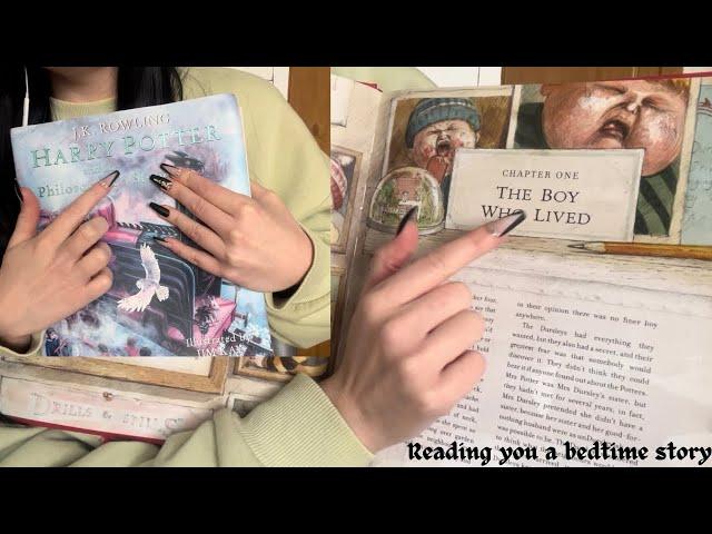 ASMR | Reading Until You Fall Asleep  (Clicky/Semi-inaudible Whispering)