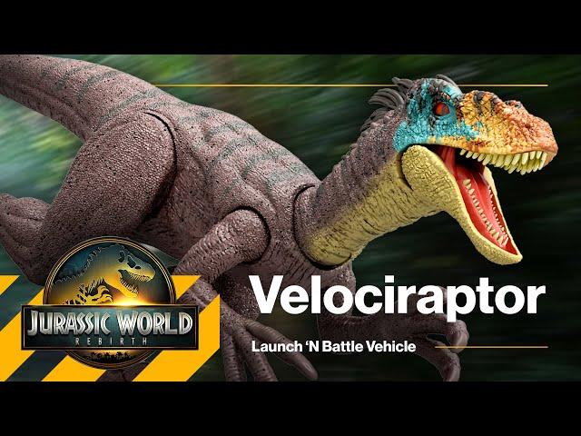 The Toys of Jurassic World Rebirth: Velociraptor & Vehicle Set from Mattel / collectjurassic.com