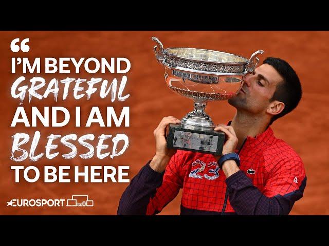 Djokovic Celebrates His 23rd Grand Slam Title! | Roland-Garros 2023 | Eurosport