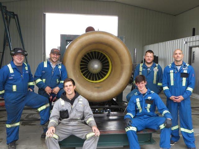 Ship Propulsion Jet Engine Run