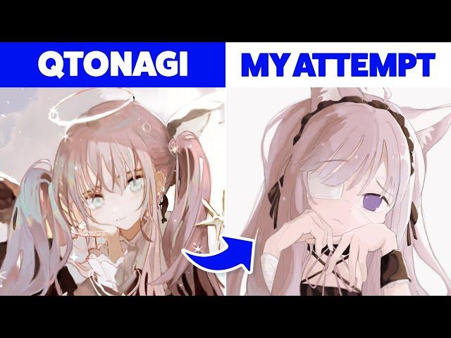 I tried to draw like Qtonagi (and found a simplified drawing method) | Artist Study