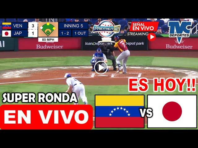 Venezuela vs. Japón en vivo, donde ver, a que hora juega Venezuela vs Japón Premier 12 WSBC 2024 hoy