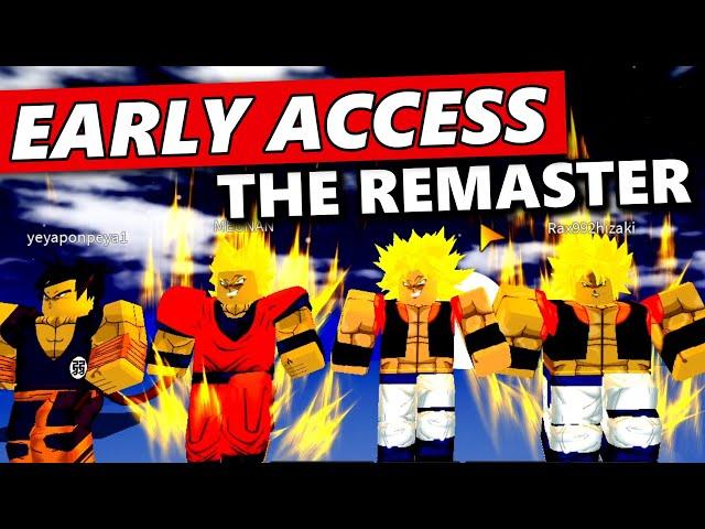 EARLY ACCESS TO THE DBZFS REMASTER (Fusion & more) | DBZ Final Stand Remastered