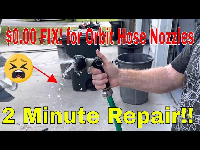 Fix leaky Orbit 7 pattern hose nozzle multi select sprayer O-ring easy
