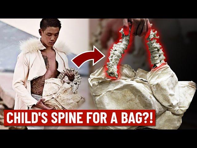 This fashion designer used a child's spine to make a bag?!