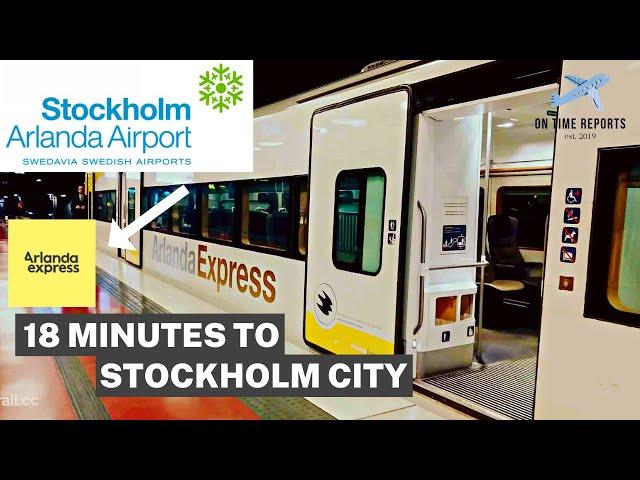 Stockholm Arlanda Airport (ARN) to Arlanda Express Train into Stockholm City