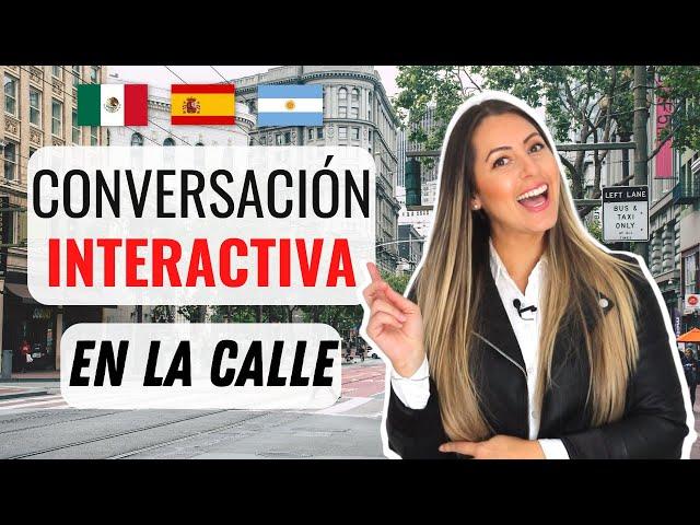 Interactive SPANISH CONVERSATION Practice to Improve your Speaking Skills | Conversación en español