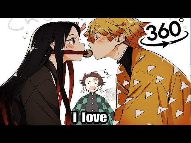  MARRY ME! YOU ARE my LAST HOPE! Zenitsu Agatsuma meets tanjiro and nezuko