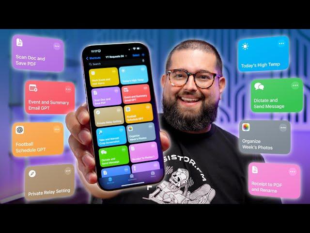 10 NEW iPhone Shortcuts - High Temp Alert, Game Schedule GPT, Doc Scanning