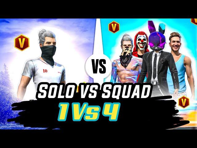 SOLO VS SQUAD GAME PLAY 1 vs 4.