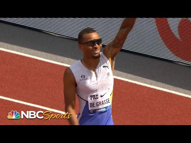 Andre De Grasse wins men's 100m at 2021 Diamond League Prefontaine Classic | NBC Sports