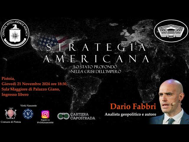 Strategia americana. Geopolitica degli Stati Profondi. Trump, Musk. Confronto con Dario Fabbri