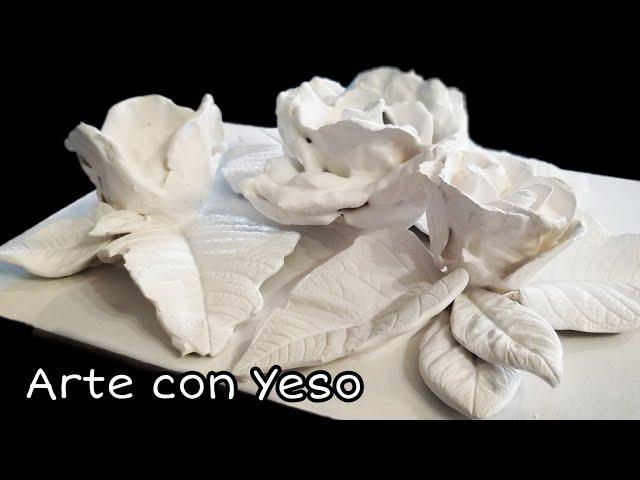 MANUALIDADES con Yeso (flores)