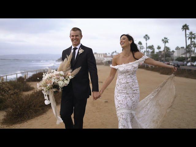 Emotional elopement wedding video at Sunset Cliff in San Diego