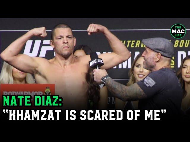 Nate Diaz: “Khabib’s bitcha** was afraid of Tony and Khamzat’s bitcha** is afraid of me”