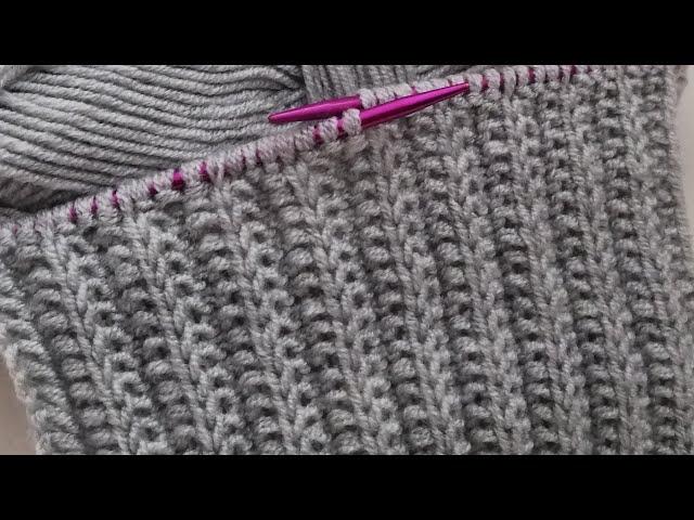 Knit a vest in three days, very easy two needle knitting pattern explanation ️