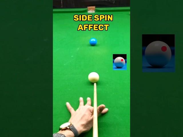 How to Play with Side Spin?#tipsandtricks #snooker #billiards #shorts