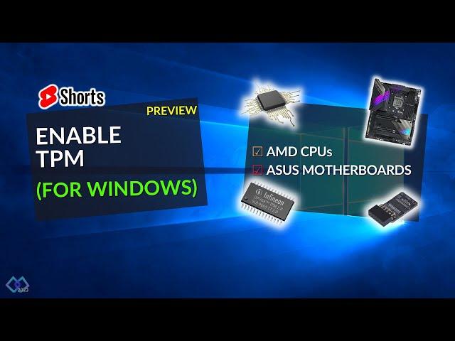 Enable AMD fTPM on ASUS Boards: Condensed (Short)