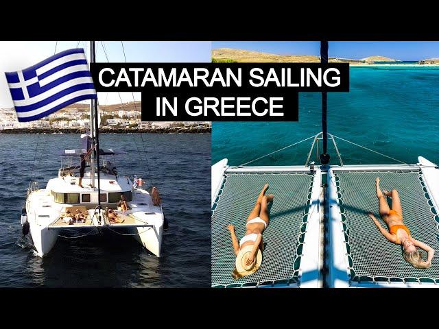 WOW!! Sailing the beautiful Greek Islands by Catamaran | part 1.