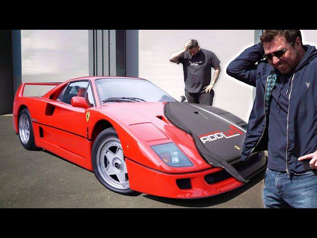 Did We Ruin A Classic Car? £1 MILLION Red Ferrari F40 wrapped Grey!