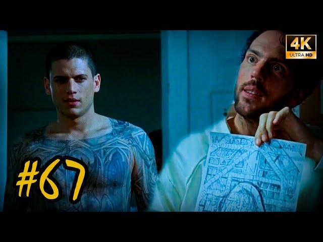 Scofield restores his map with Haywire's help. Michael fooled him? | Prison Break (67), 4K