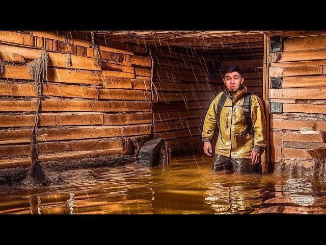 My underground home. Severe weather and spontaneous conditions. Best video about my dugout.