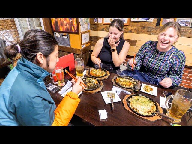 Otaku-style okonomiyaki restaurant where Americans binge eat!