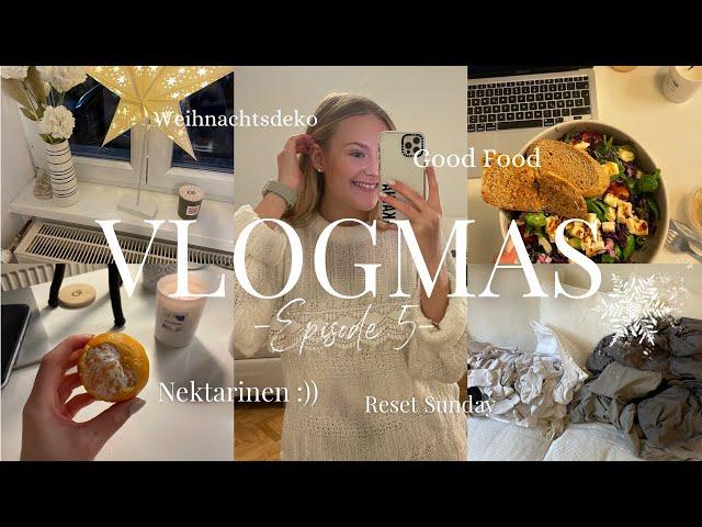 VLOGMAS TAG 5 I Reset Sunday, Weihnachtsdeko, typischer Sonntag | KathaMariie