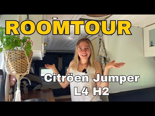 ROOMTOUR | nach 3 Monaten Ausbau | Dusche, MINI KINO & Weinkeller  | DIY Campervan Room Tour deutsch