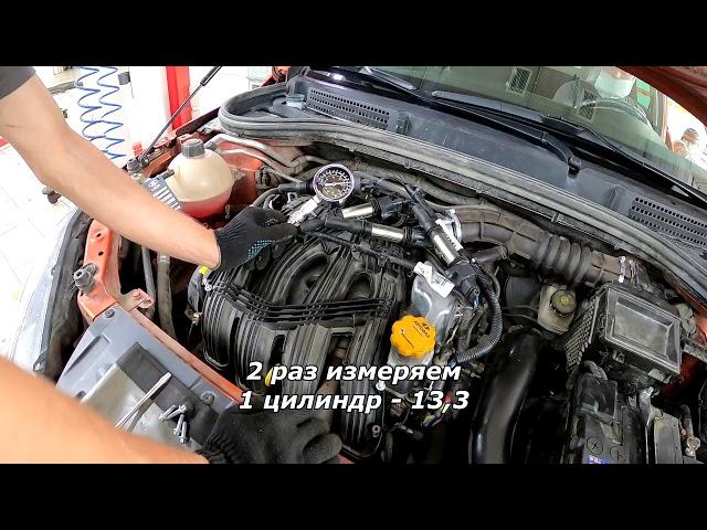 Веста 1.8 - 60 тыс.км. Прохожу ТО-4. Стук подвески. Замер Компрессии.