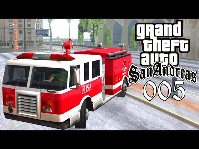 GTA San Andreas #005  Deutsch 100%  Feuerwehr Missionen (Level 12) ∞ Let's Play Gameplay German