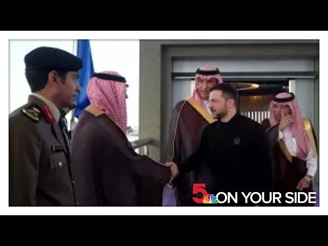 Secretary of State Marco Rubio, Ukrainian president Volodymyr Zelenskyy arrive in Saudi Arabia