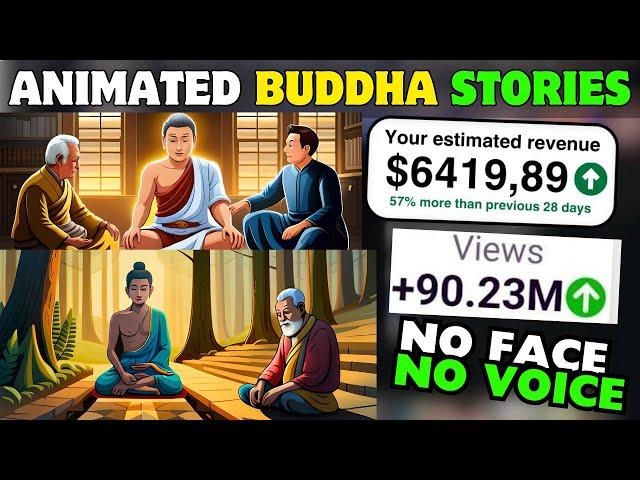 Create A Faceless Animated Buddha Stories Channel Using Free AI Tools.