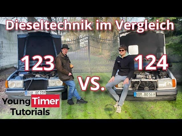 W123 vs. W124 Dieseltechnik im Vergleich. Welcher ist besser? Om616 OM615 OM601