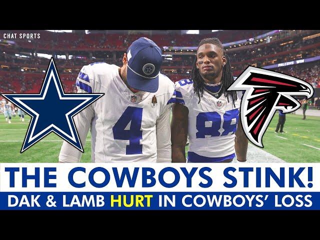 Dak Prescott AND CeeDee Lamb HURT In Cowboys 27-21 LOSS vs Falcons | Cowboys News & Instant Reaction