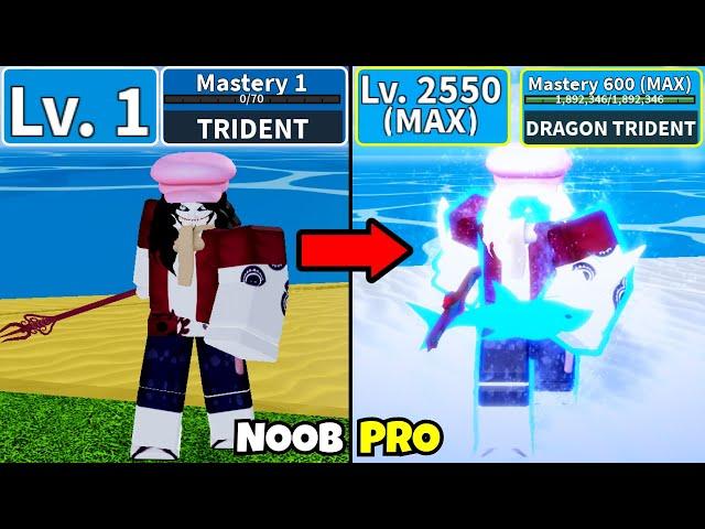 Beating Blox Fruits as Hody Jones - Trident to Dragon Trident! Lvl 0 to Max Lvl Full Shark v4 Awaken