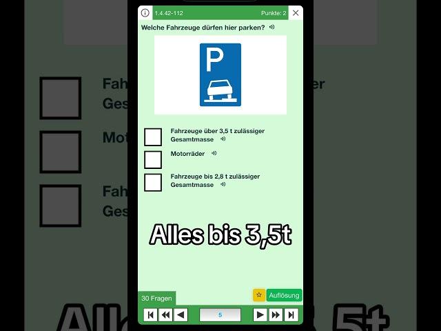 Auf dem Gehweg parken? Theorie! #autofahren #theorieprüfung #lernen