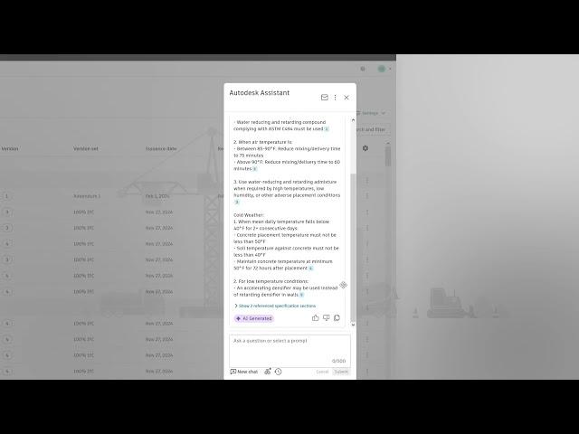Autodesk AI | Autodesk Assistant within Autodesk Construction Cloud