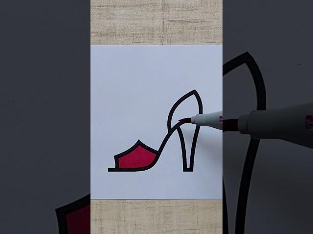 oddly satisfying coloring #satisfyingcolouring #coloringwithmarkers #shorts