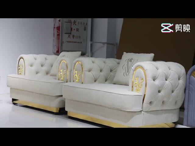 2022 Top 10 Best italian living room furniture sofa set royal sofa set design U Round shape sofas