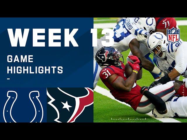 Colts vs. Texans Week 13 Highlights | NFL 2020