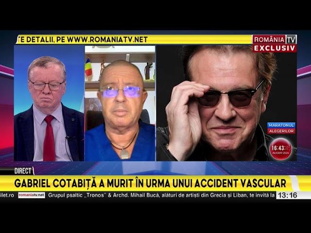 A murit Gabriel Cotabiță! Doliu în muzica românească, artistul a suferit un AVC