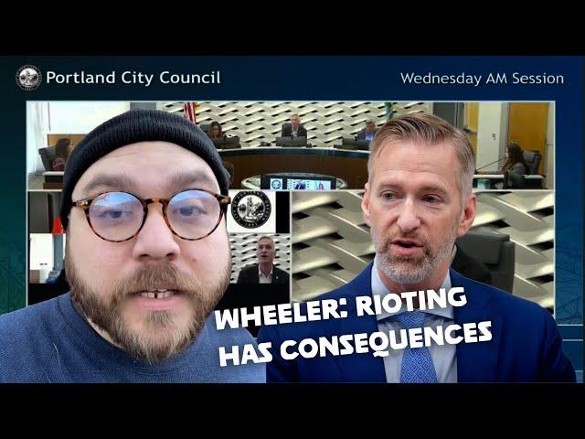 Portland Antifa protester shocked Ted Wheeler tells him rioting has consequences